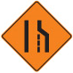 Lane ahead is closed
